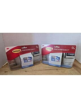 Hanging Lg Caddy 3M Command Strips 8.6 x 3.1 x 3 in Holds up to 4lb Set Of 2